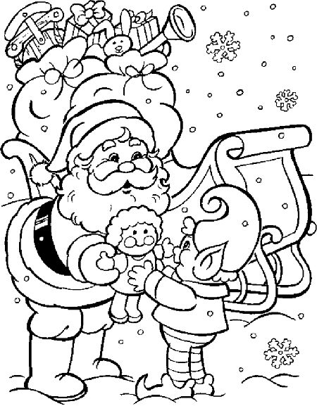 atividade de colorir papai noel