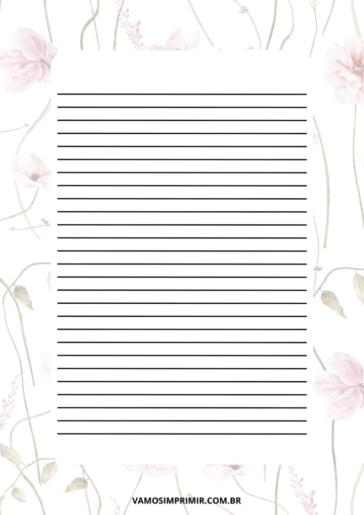 folha pautada para imprimir a4