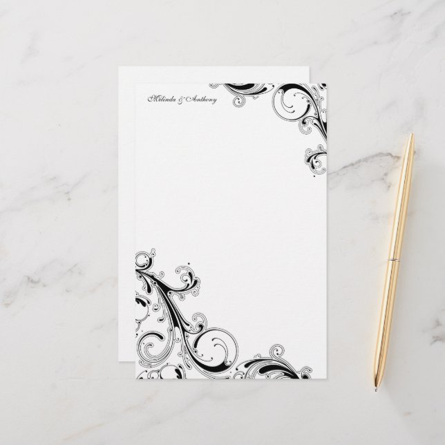 modelos de papel de carta fofo a4