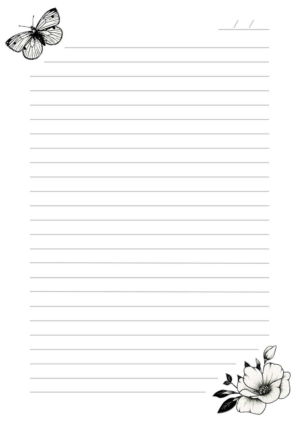 papel de carta vintage para imprimir