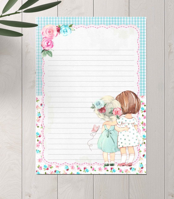 papel de carta vintage para imprimir