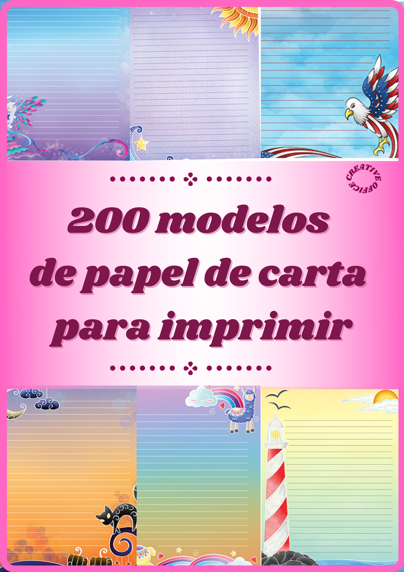 papel de carta com envelope para imprimir