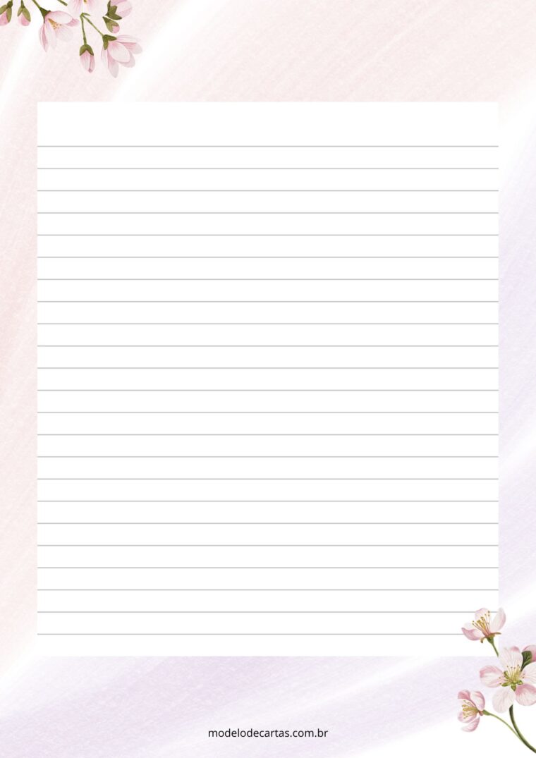 papel de carta para crianças imprimir