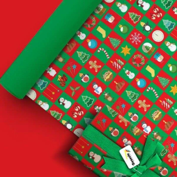 papel de presente natal barato atacado
