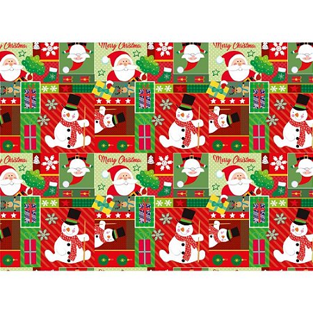 papel de presente natalino