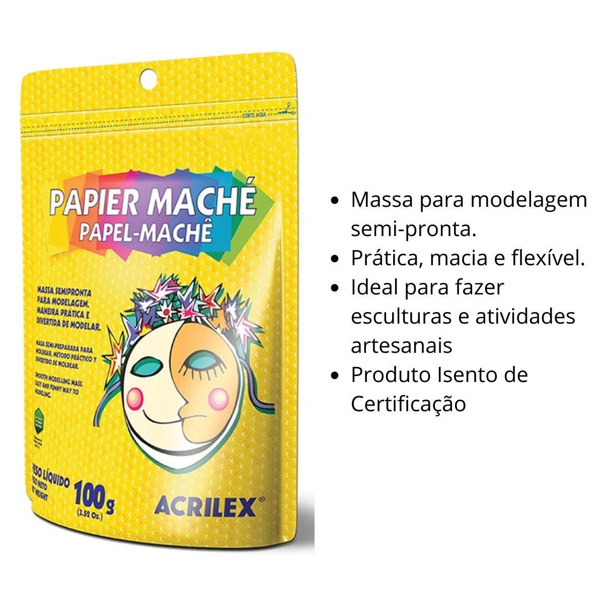 Receita de massa de papel machê fácil