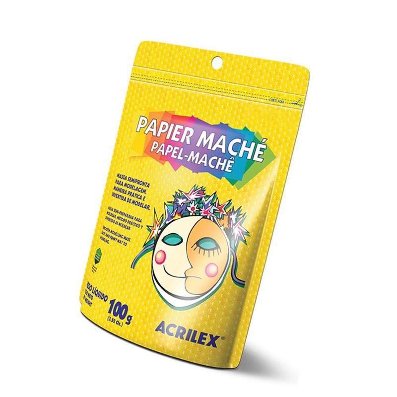 Papel machê com farinha de trigo