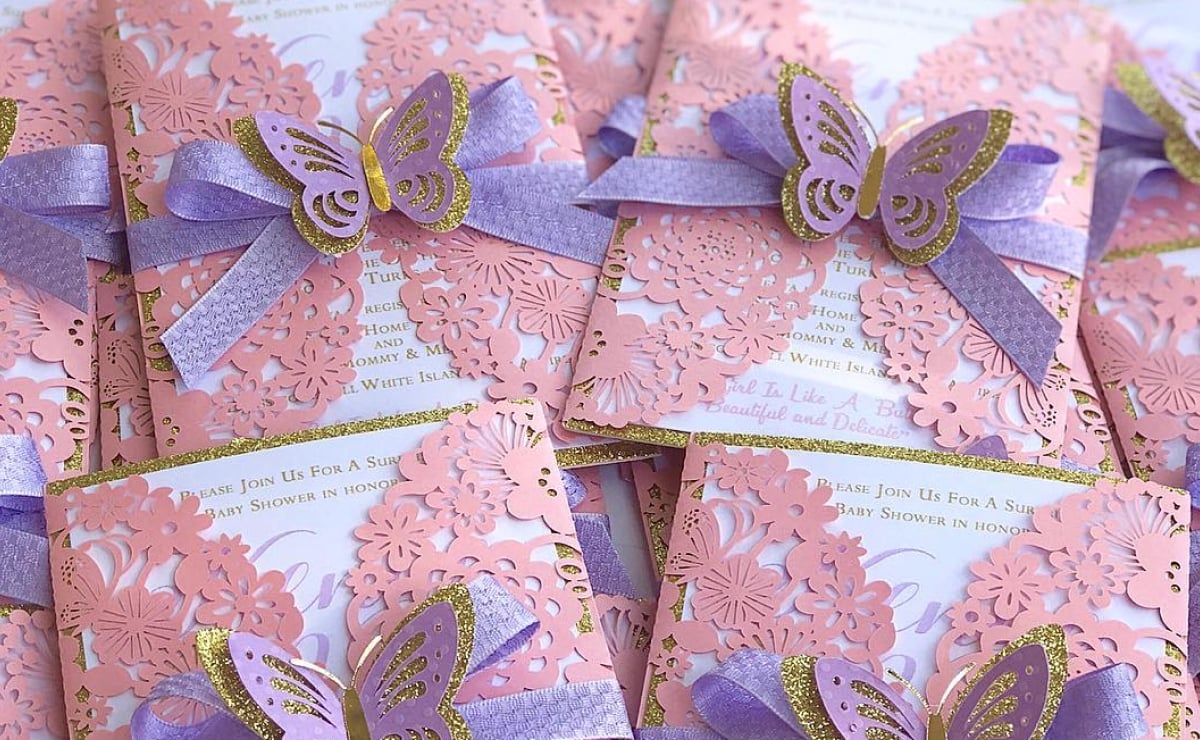 papel para convite cha de bebe barato onde comprar