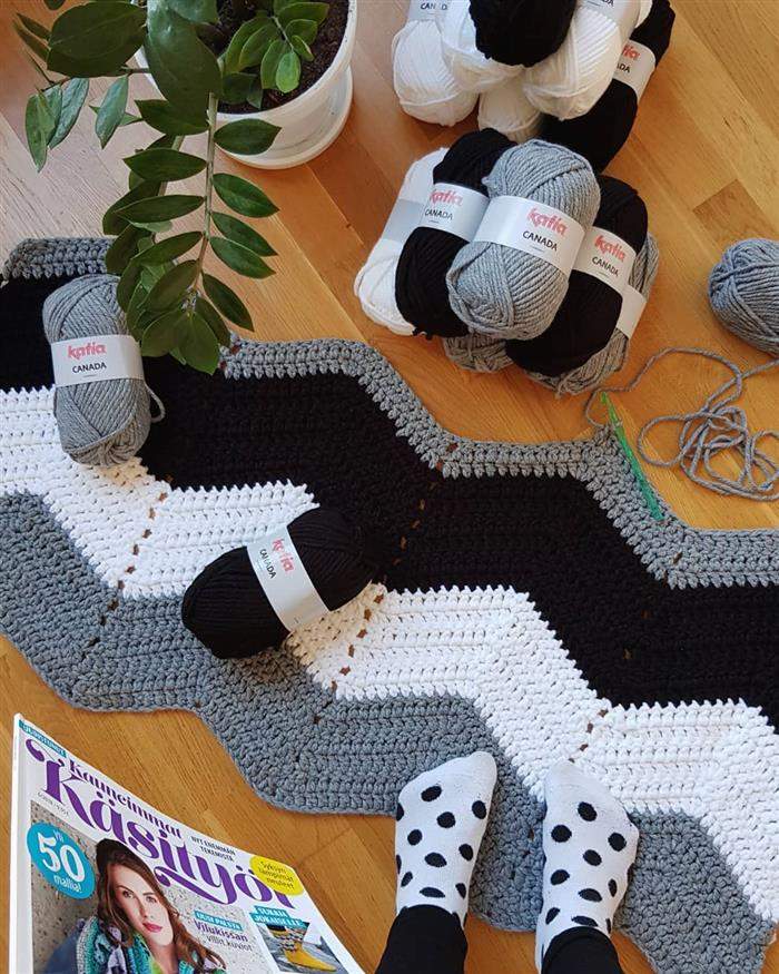 passadeira de croche de barbante passo a passo