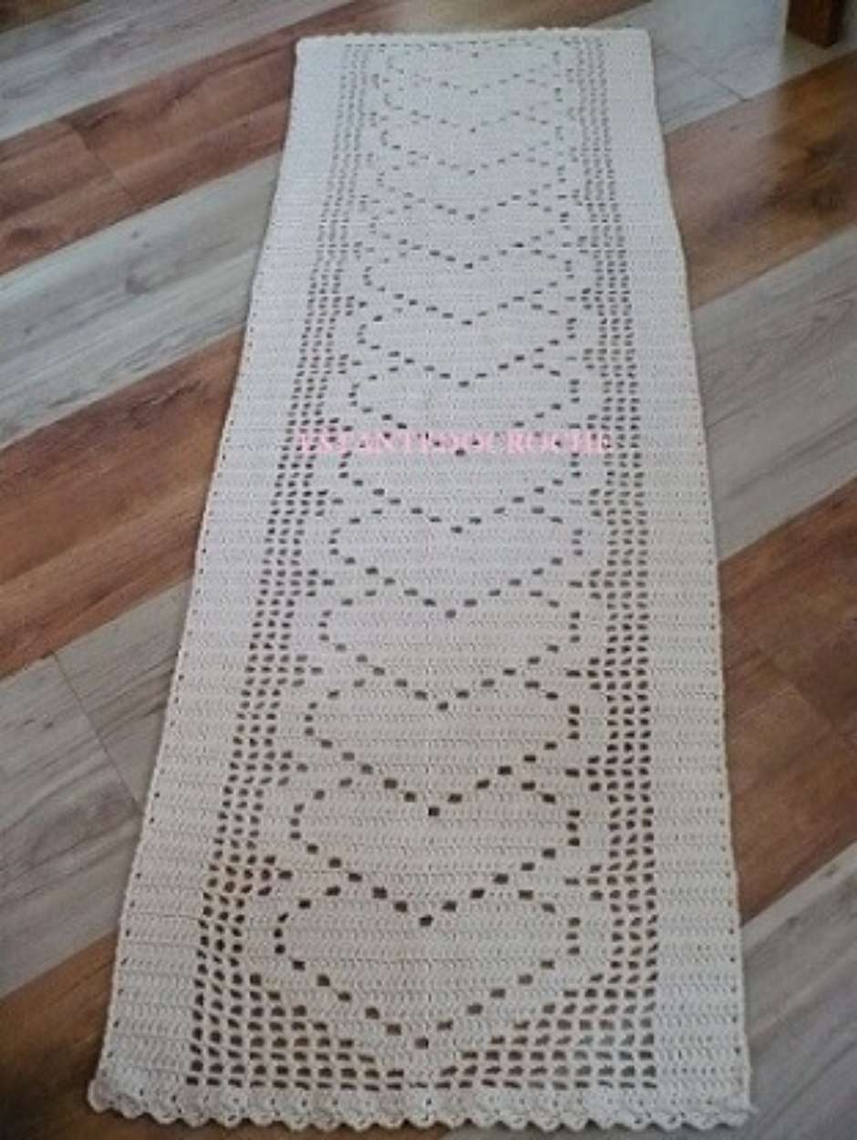 como fazer passadeira de crochê