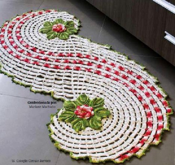 agulha para passadeira de crochê