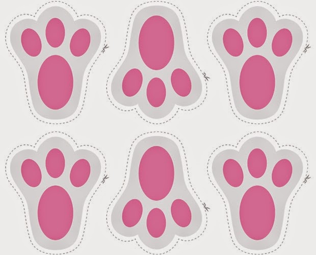 pegadas de coelho para imprimir pdf