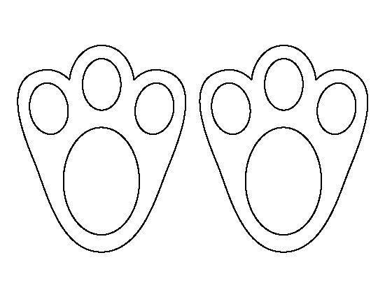 ideias criativas patinhas de coelho para imprimir