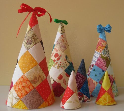 10 Ideias Criativas de Enfeites de Natal em Patchwork