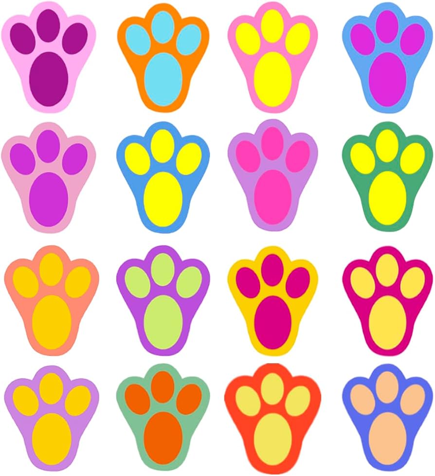 patinhas de coelho para imprimir grátis