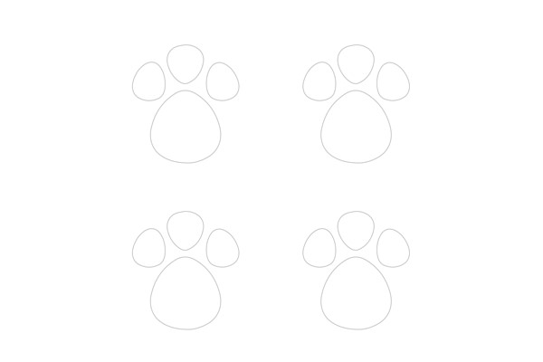 como usar patinha de coelho para imprimir em E.V.A.