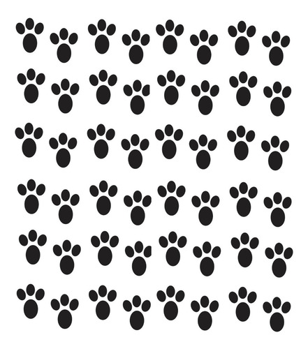 pegadas de coelho para caça aos ovos