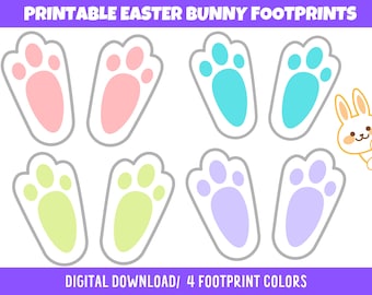 ideias criativas pegadas de coelho para imprimir