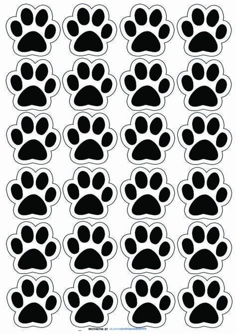 pegadas de coelho para imprimir