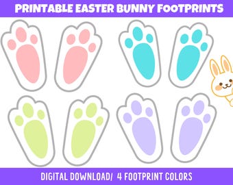 pegadas de coelho para imprimir