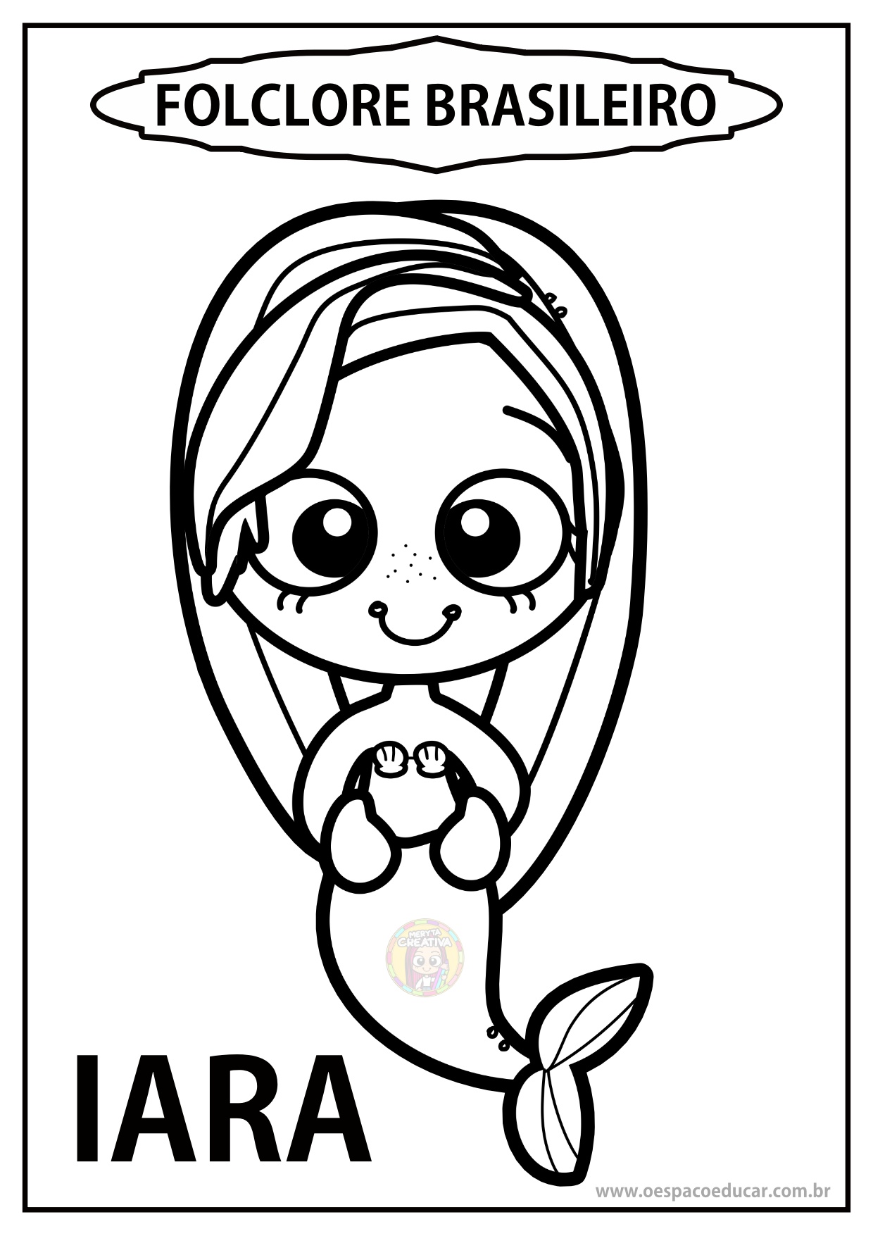 personagens do folclore para colorir