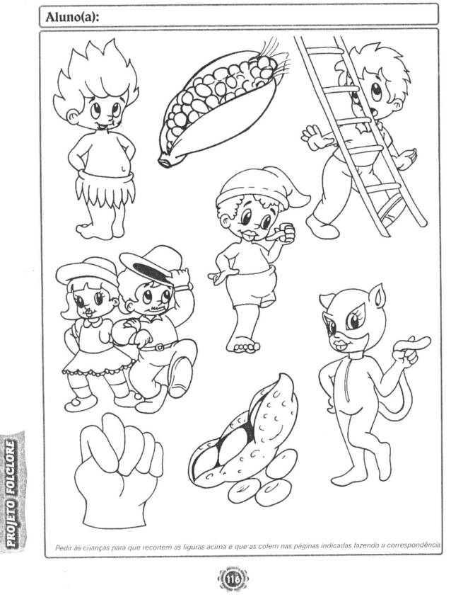 custo de materiais para colorir personagens do folclore