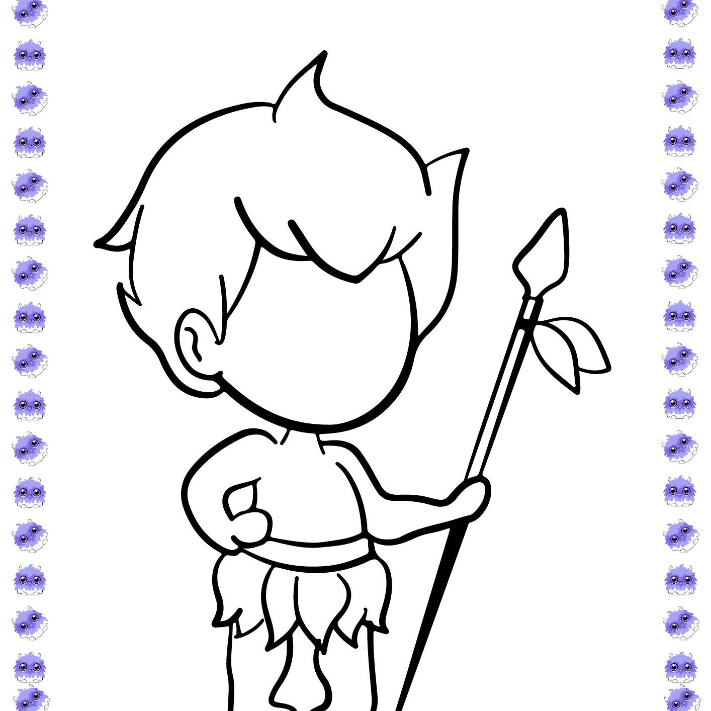 personagens do folclore para colorir