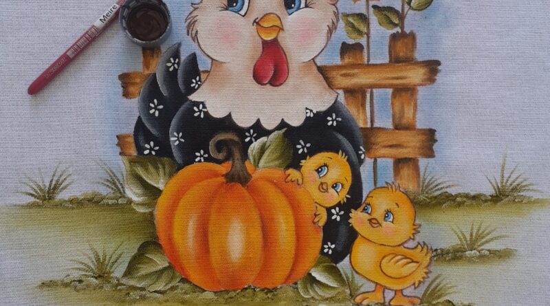 Técnicas Essenciais de Luz e Sombra na Pintura de Galinhas em Tecido