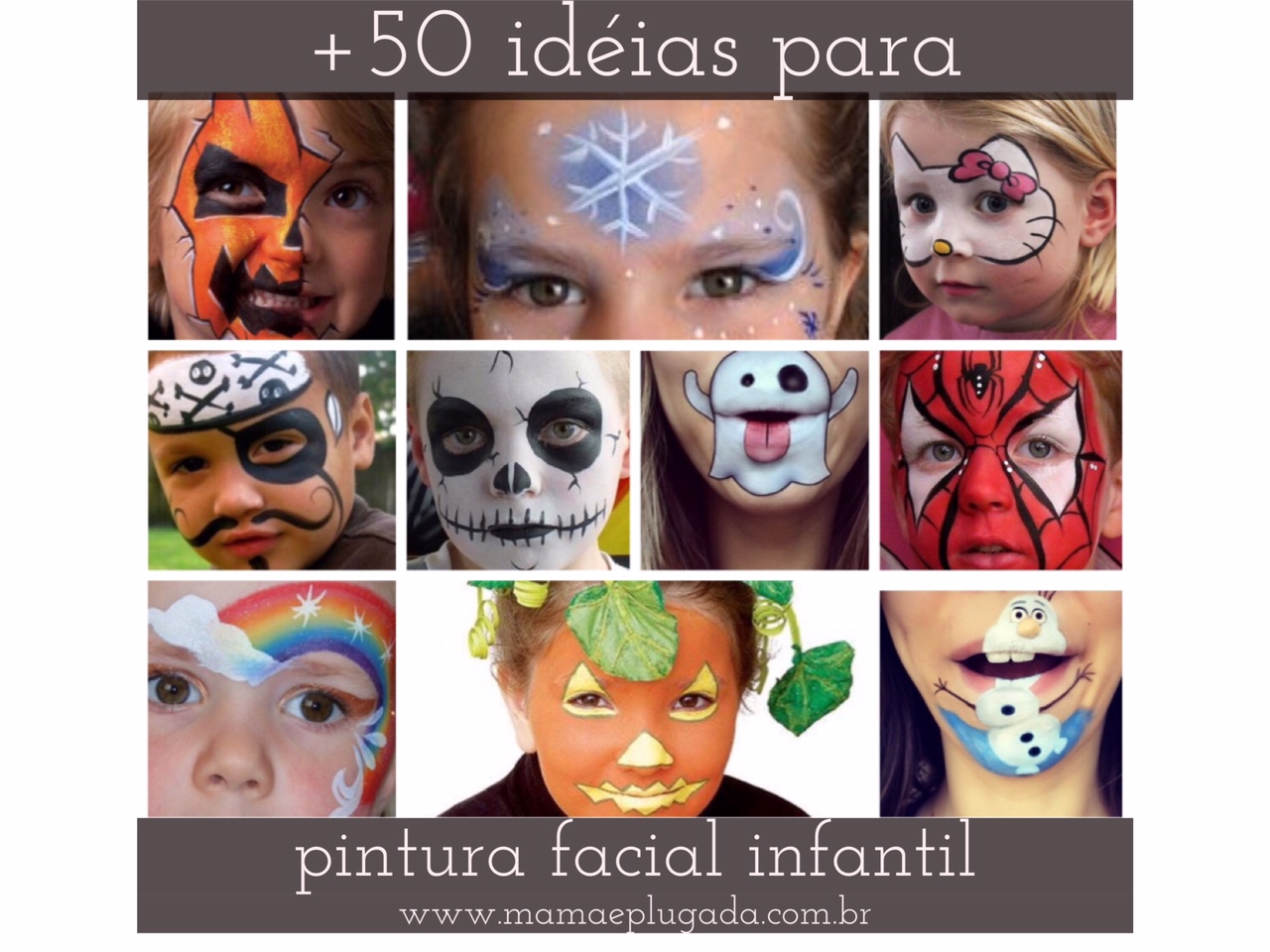 ideias de pintura de rosto infantil para festa