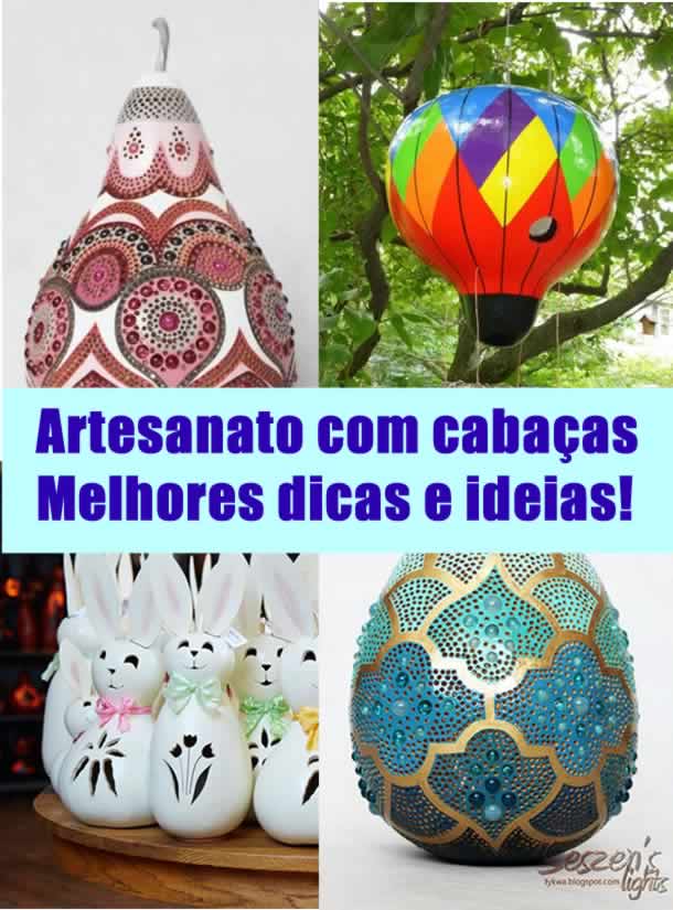 ideias criativas pintura cabaça decoração casa