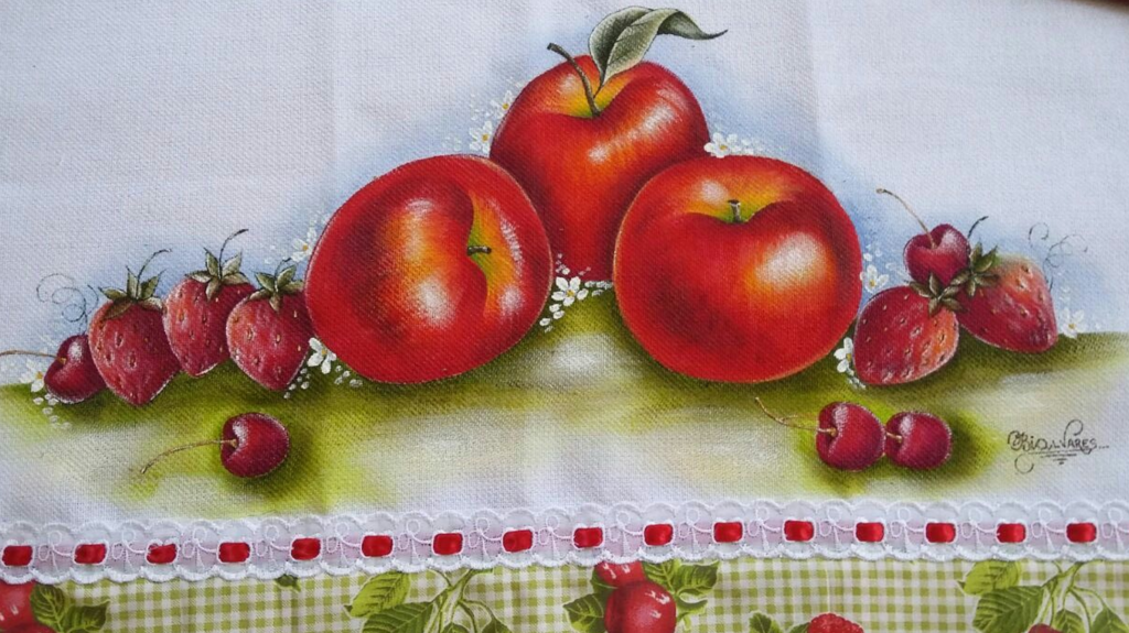 ideias de pintura em pano de prato para iniciantes