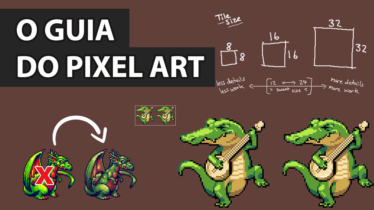 melhores tutoriais de pixel art para iniciantes