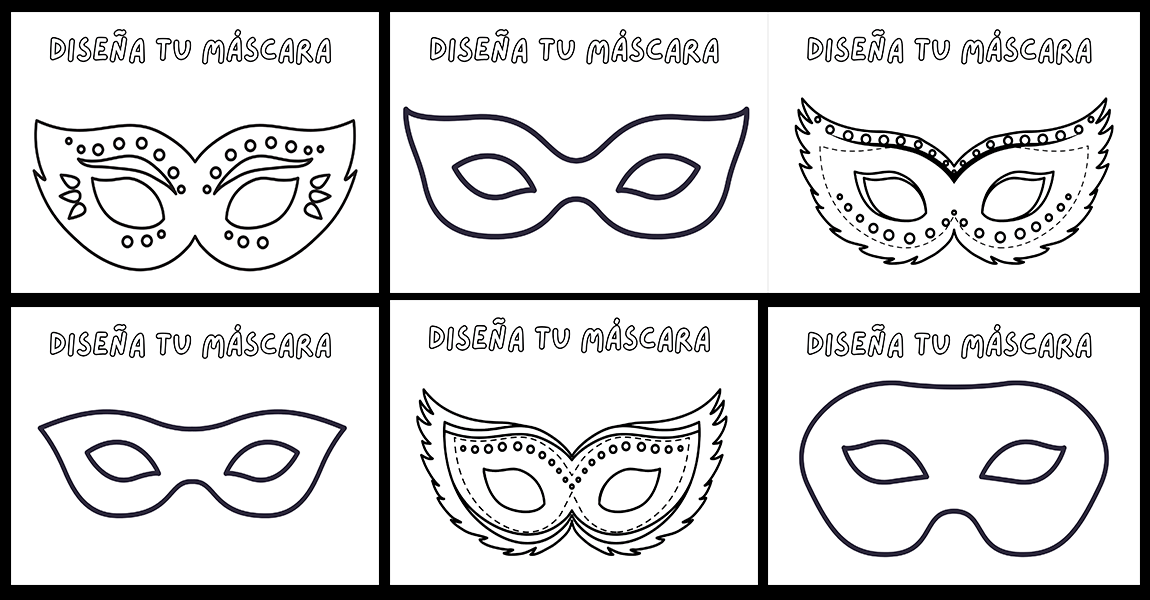 plantillas máscaras carnaval superhéroes