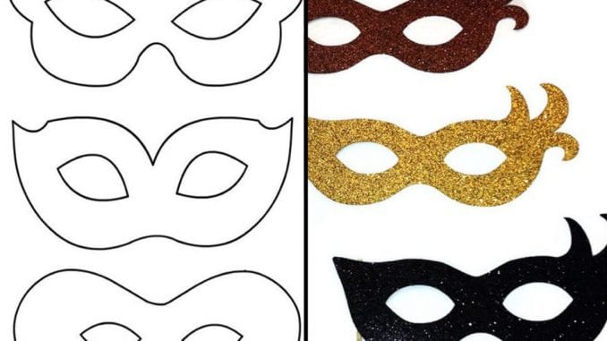 plantillas máscaras carnaval superhéroes