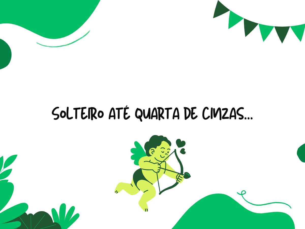 Plaquinhas de carnaval para homens solteiros