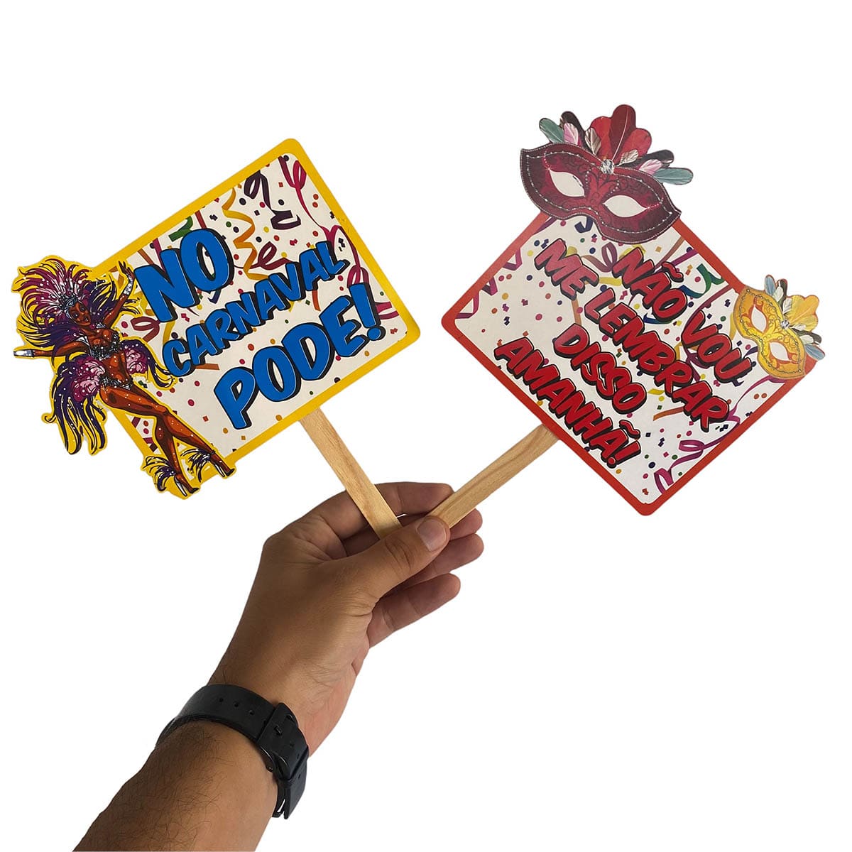 Plaquinhas de carnaval para fotos
