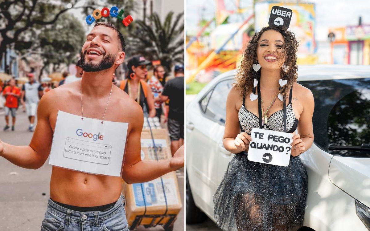 Plaquinhas de carnaval para fotos