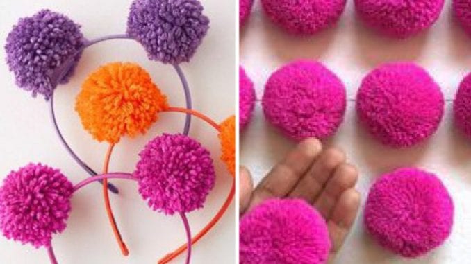 pompom para decoração