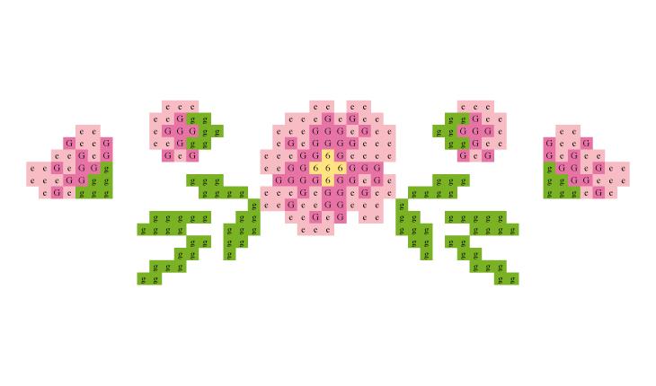 miniature cross stitch flowers