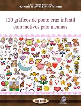 gráficos de ponto cruz de flores