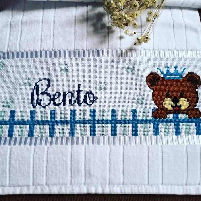 letras ponto cruz infantil