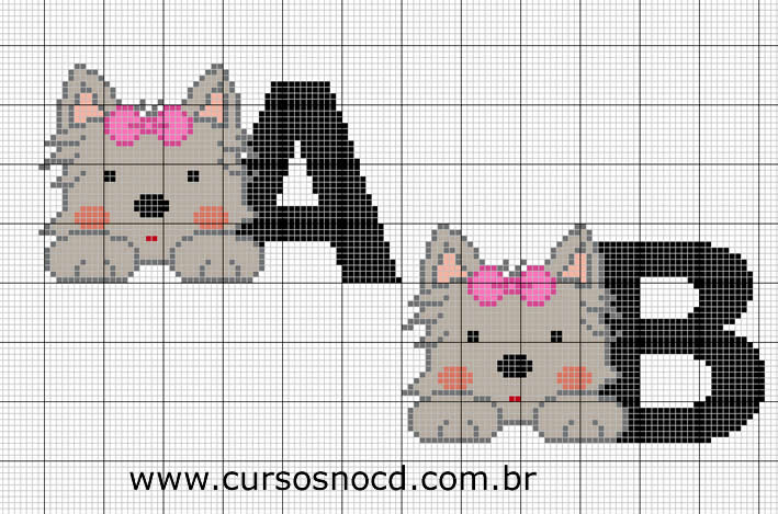 Ponto cruz infantil bailarina