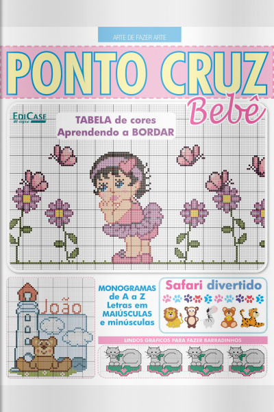 Ponto cruz infantil borboleta