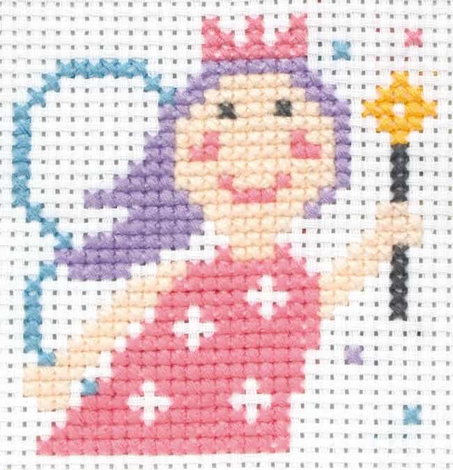 ponto cruz infantil feminino com borboletas