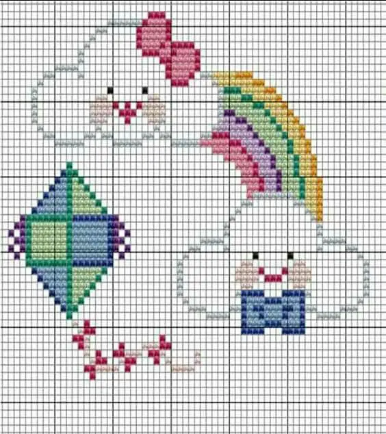 ponto cruz infantil feminino para iniciantes