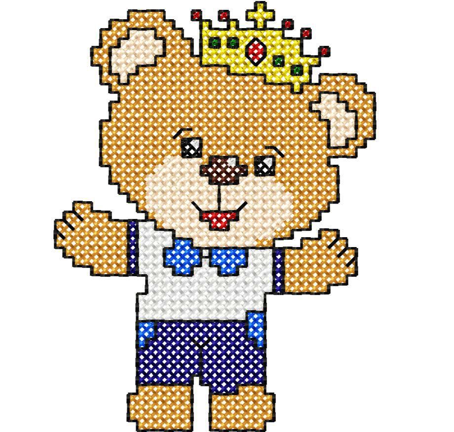 ponto cruz infantil masculino trenzinho