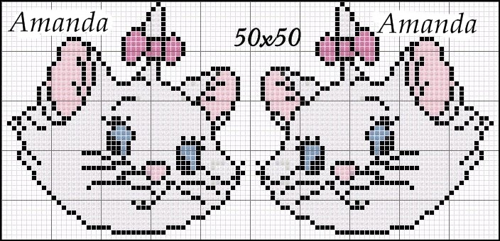 ponto cruz infantil para menina