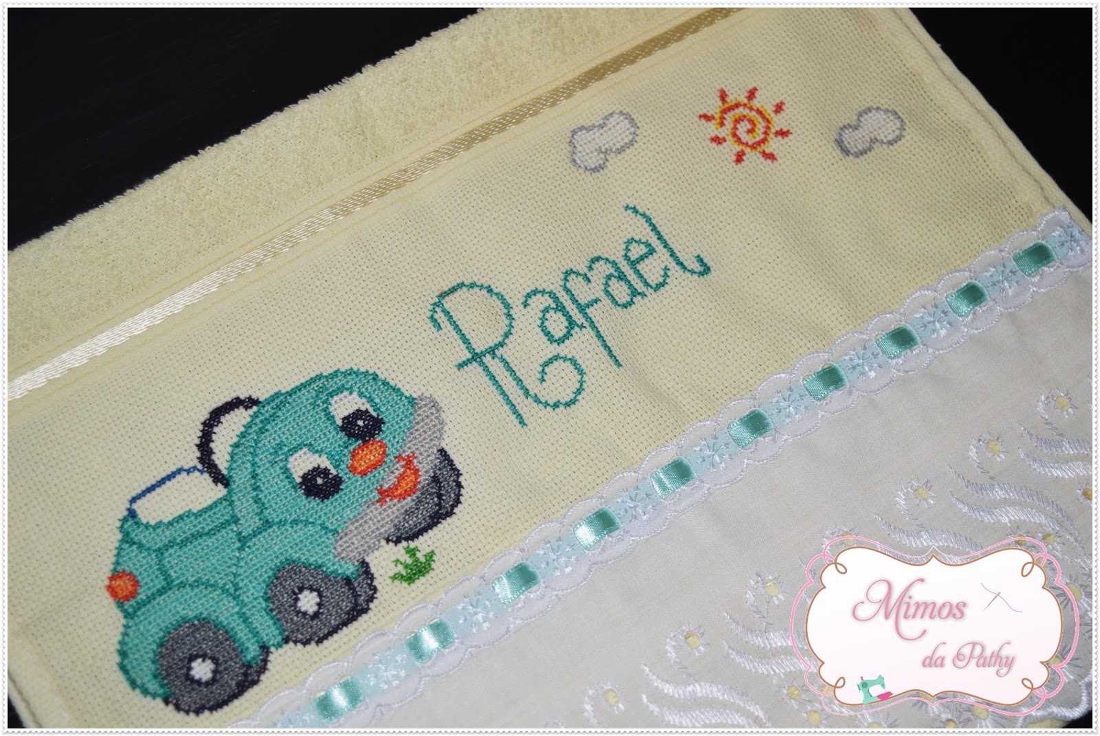 alfabeto em ponto cruz para toalhinha de boca