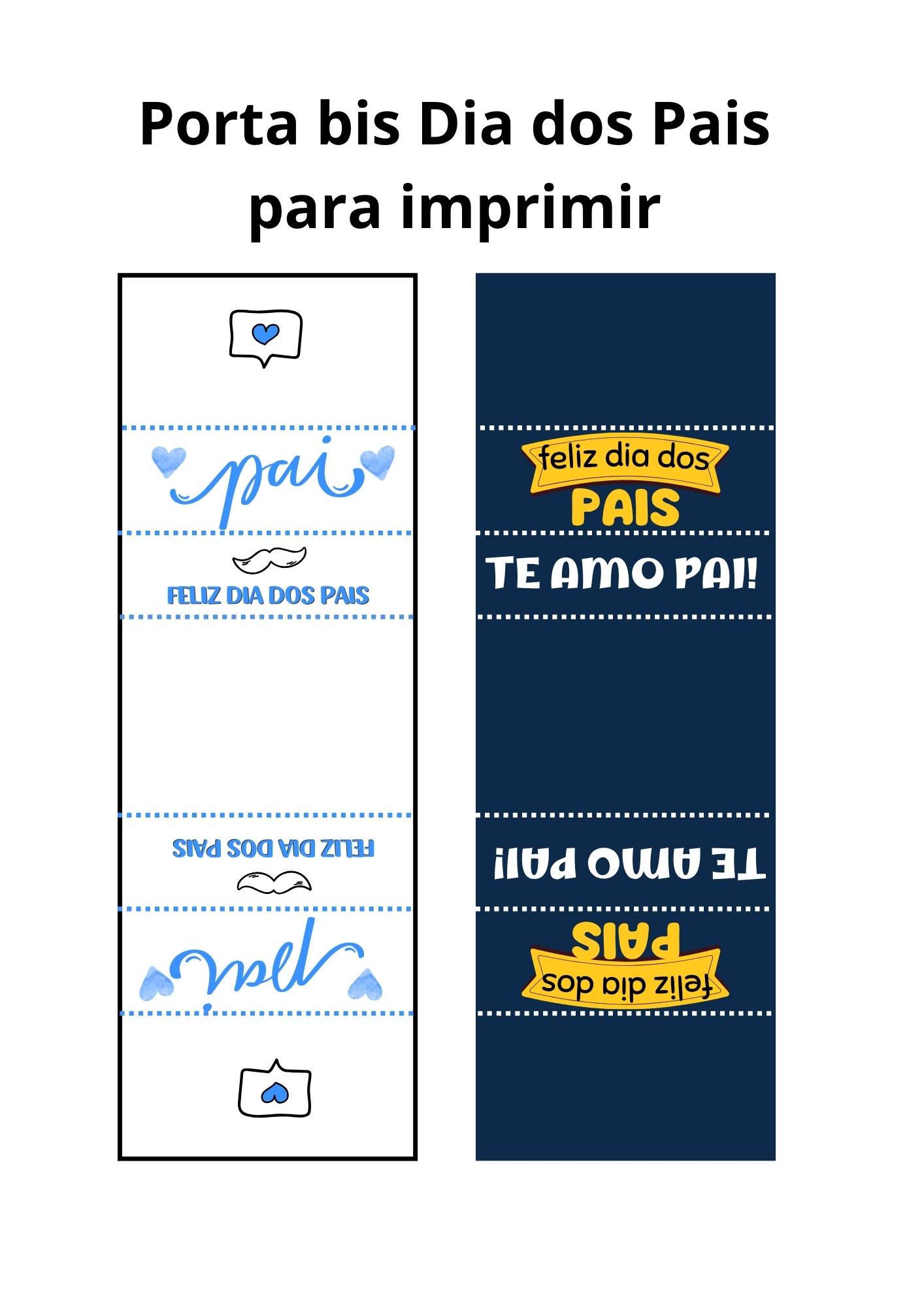ideias de porta bis para imprimir