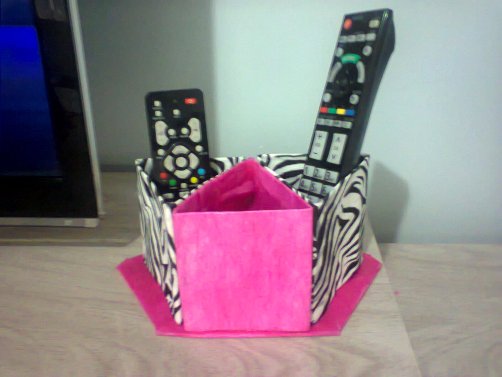 porta controle remoto de caixa de leite